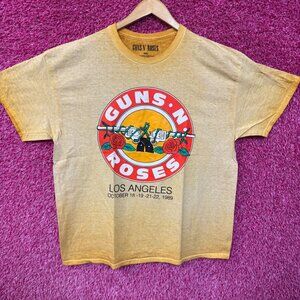 Guns N Roses Los Angeles October 1989 Rock Show Band Tee XXL